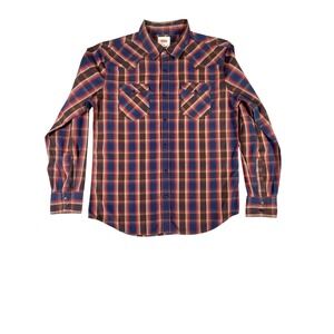 Levi's Classic Western Standard Fit Shirt Mens Medium Multicolor Plaid Button Up